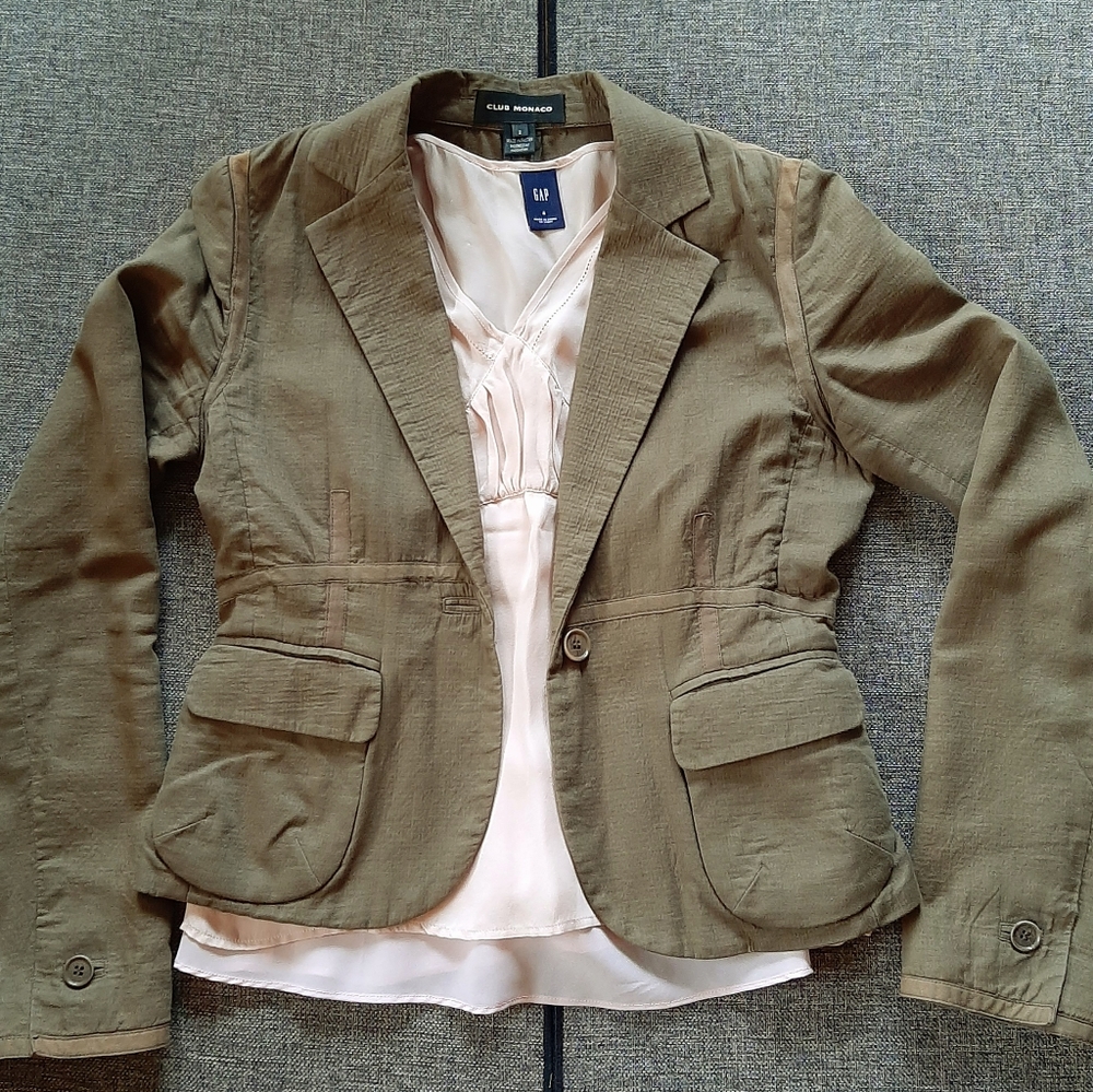 Club Monaco Olive Green Jacket - Picture 7 of 7